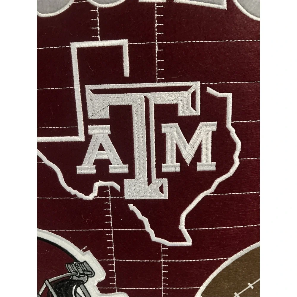 NCAA Team Spirit Sports Door Decor A&M Texas Aggies Maroon And Gray NWT Football